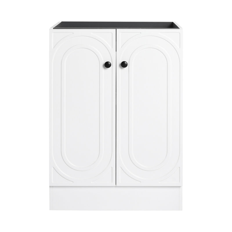 Meuble-lavabo autoportant sans lavabo, Kaki
