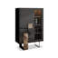 Vitrines en bois manufacturé noir-121250449