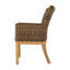 Montauk Arm Chair In Herringbone Sand Fabric With Welt