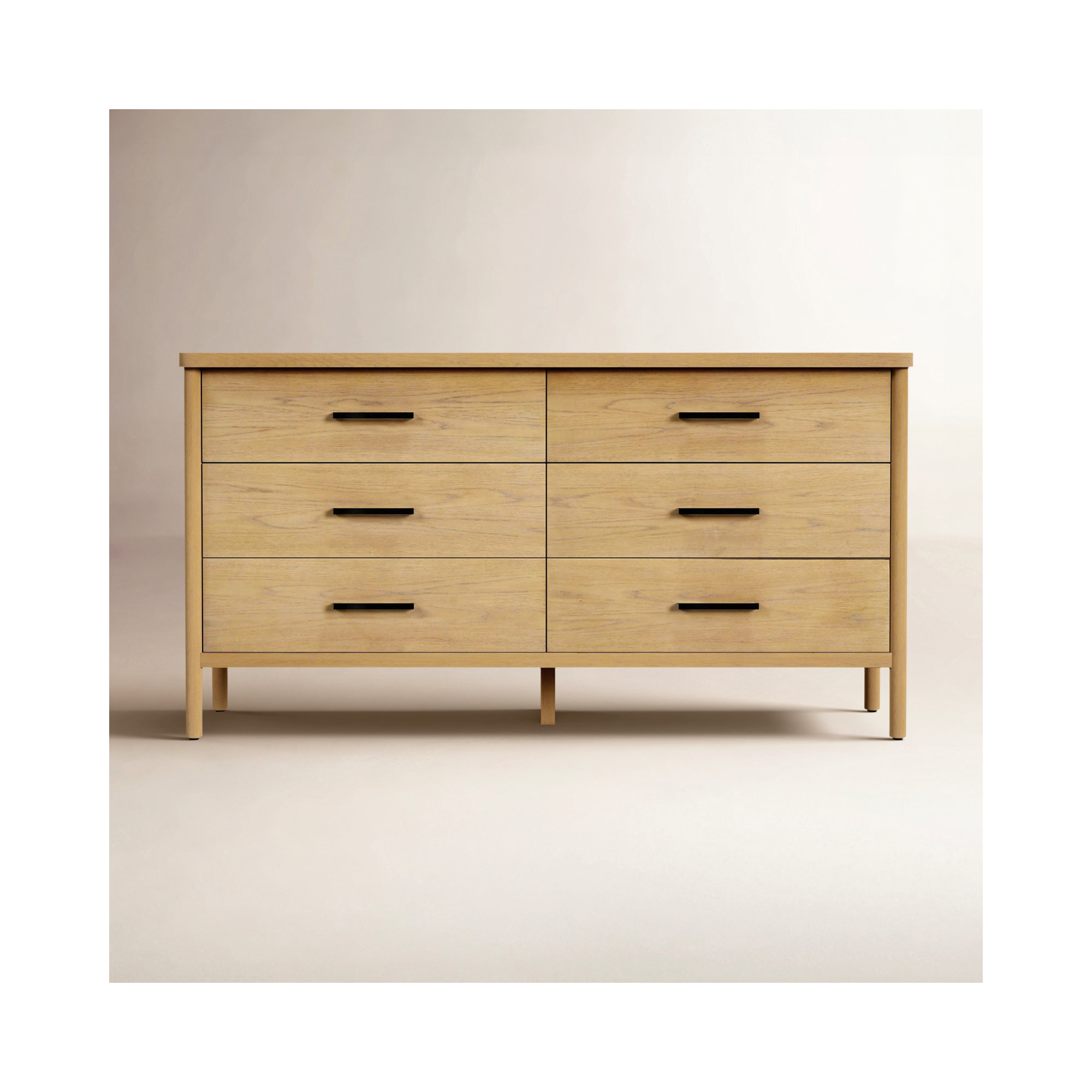 Hall 6 - Drawer Dresser, Light Brown