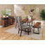 Huerres Live Edge Dining Bench Grey Sheesham And Black