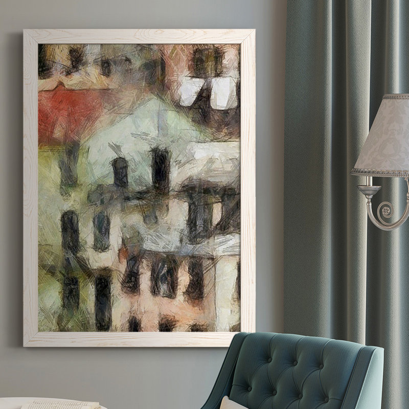 Stacked House II, reproduction d'art sur toile, Blanc, H 37,5 po x l 27,5 po x P 1 po