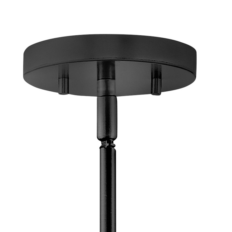 Graham Semi Flush Mount, Black