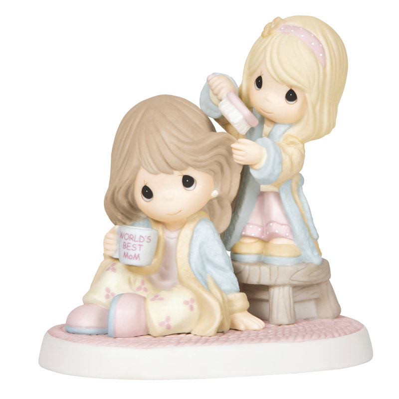 Cherished Moments Mother and Daughter Porcelain Figurine