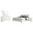 Amariyon 4-piece Queen Bedroom Set White High Gloss-117574834