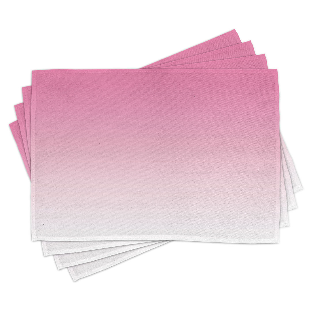 Platzdeckchen 4er-Set, Digitales Design Hot Pink, Pink