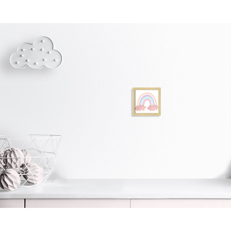 Arc-en-ciel 2, H 9 po x l 9 po x P 1,19 po, Encadré de boîte argent