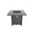 Aecca Square Steel Propane Fire Pit-507057029