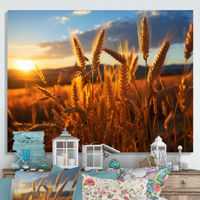 Country Charm Golden Harvest, reproduction sur toile encadrée