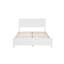 Structure de lit de style campagnard avec tête et pied de lit à panneaux hauts, lumières DEL intégrées et station de charge USB double, structure de lit en pin robuste avec espace de rangement sous le lit-509143572-509143570