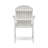 Outdoor Weather Resistant Acacia Wood Adirondack Dining Chairs (Set Of 2), White Finish-1429092067