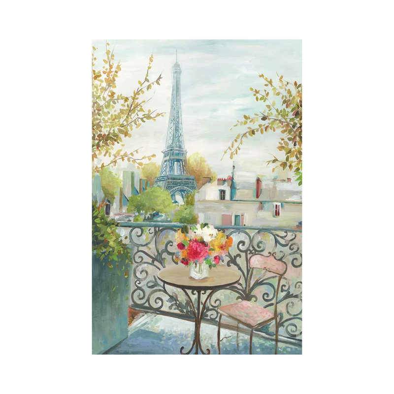 «Paris At Noon» par Allison Pearce - reproduction d'art, Toile tendue, Pas de tapis, H 60 po x l 40po x P 1,5 po