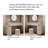 39.37"Modern Minimalist Solid Wood Vanity Table