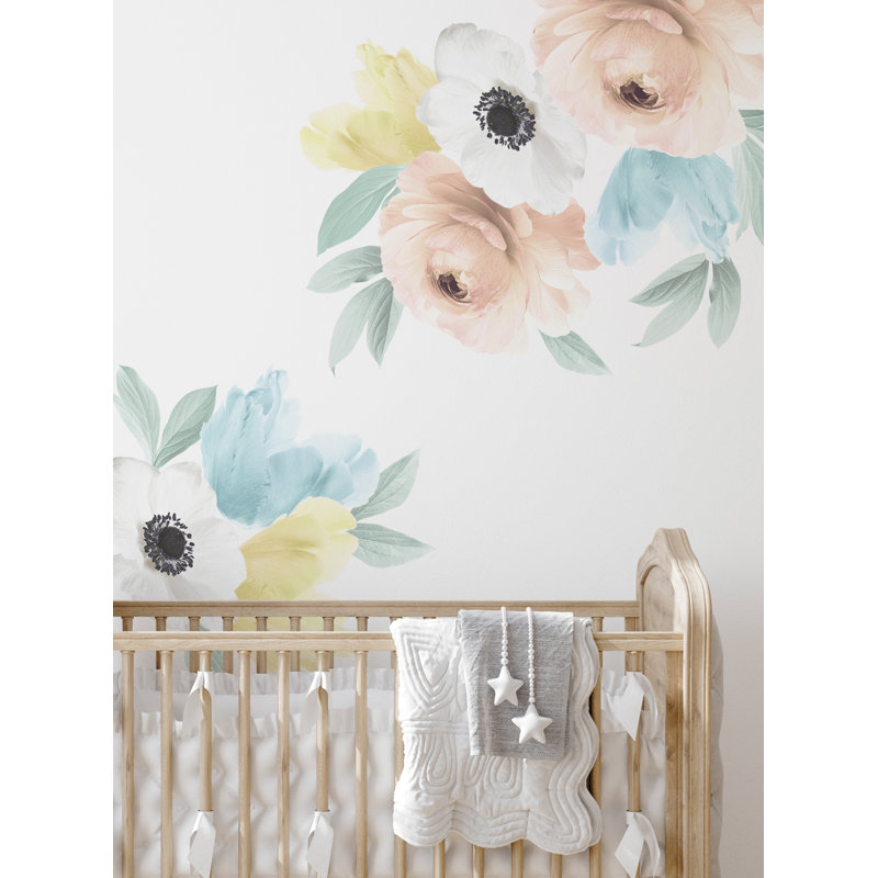 Adhésif décoratif floral, Été pastel