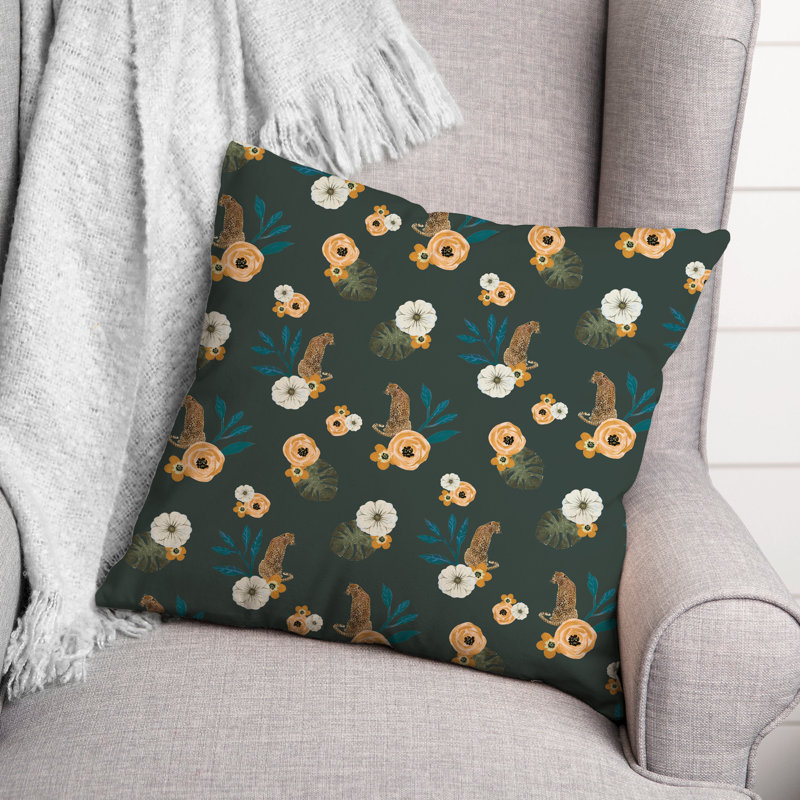 Coussin Floral, Vert