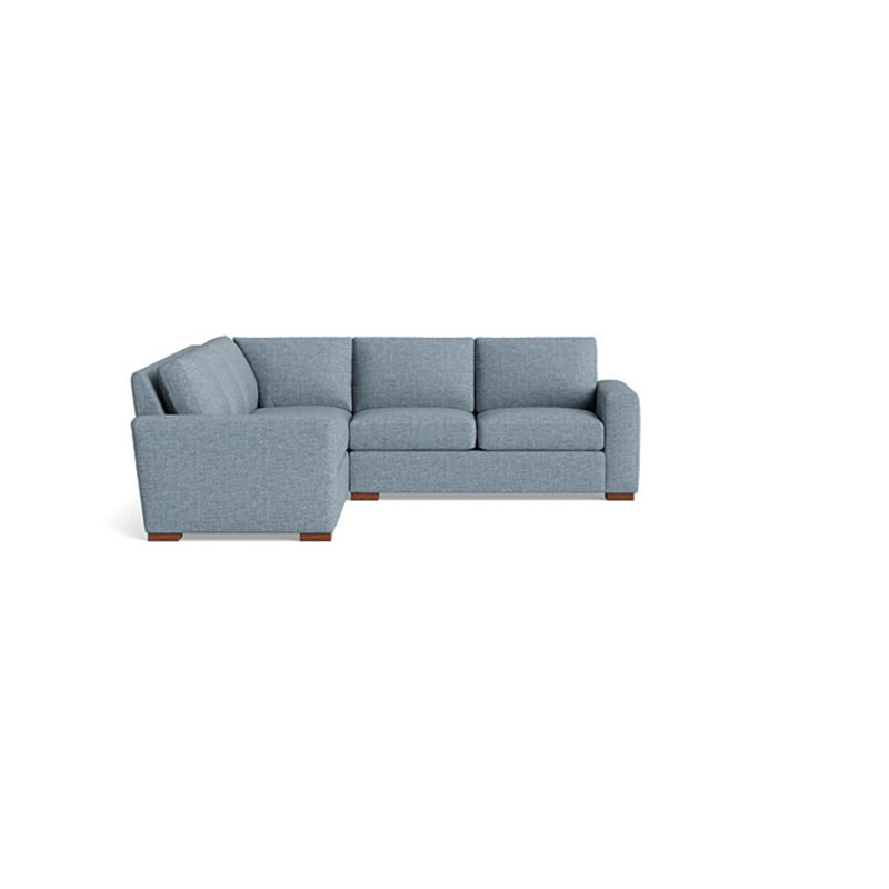 Couch Potato Sectional, Left Hand Facing, Performance Weave - Onyx