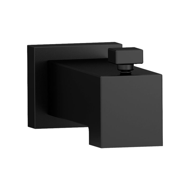 Duro Wall Tub Spout with Diverter, Matte Black