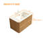 Meuble-lavabo mural moderne 36 po avec lavabo simple et 2 tiroirs, couleur bois clair