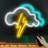 14" LED Novelty Cloud Neon Sign