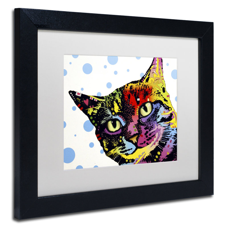 « the pop cat », impression sur toile encadrée, H 11 po x l 14 po x P 0,5 po
