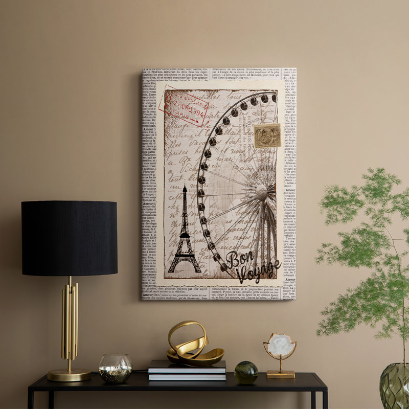 Bon voyage - Cavas enveloppés de galerie, H 18 po x l 12 po
