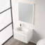 Meuble-lavabo flottant 30 po avec lavabo - Armoire murale en bois avec lumières DEL, panneau ondulé 3D, tiroir à fermeture en douceur et cuve en acrylique-2069454095