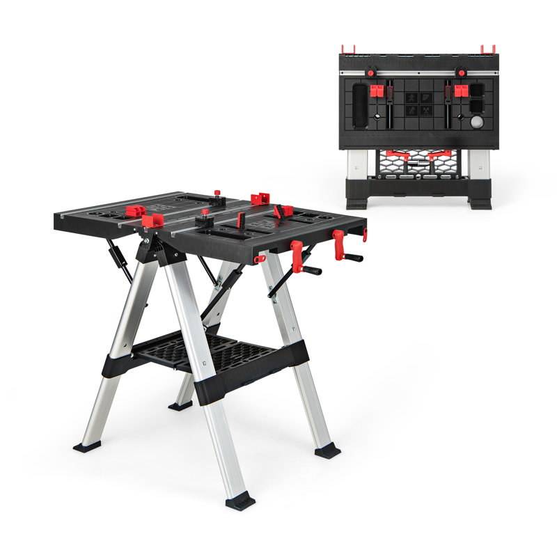 82cm Rectangular Adjustable Folding Table