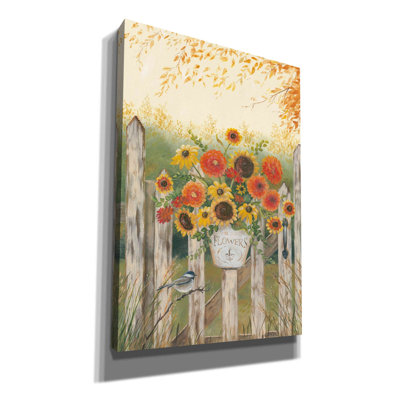 «Autumn Gate» par Pam Britton, art mural sur toile