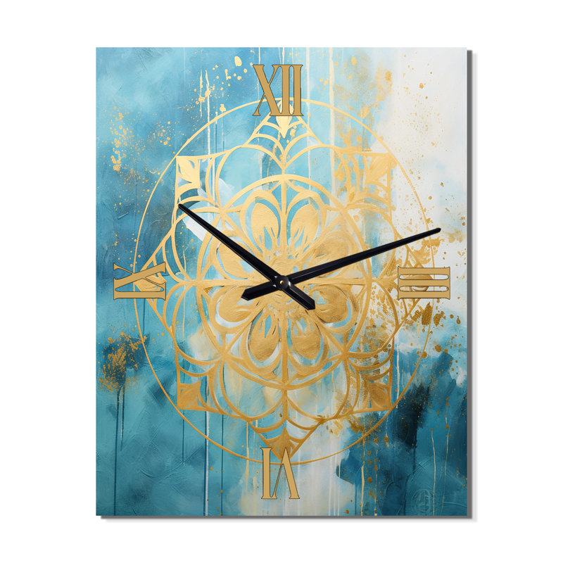 Horloge murale moderne Altringham - Boho Mandala, Grand