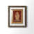 Papier, cadre noyer
