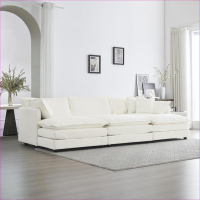 Sectional Sofas | 6 Seater U Shaped Modular Sofa for Living Room Home Theater | Foam | Standard