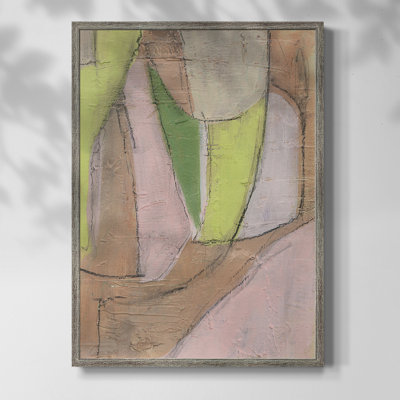«Many Layers I», reproduction encadrée - bois massif