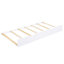 Lit de jour simple en blanc avec lit gigogne et rangement - Fabrication en bois et ports de chargement-77031452