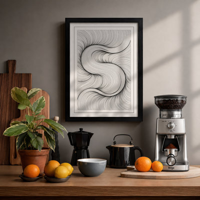 Flowing Spirals Abstract - Print