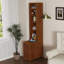 Table de bout fonctionnelle avec trois tiroirs et quatre tablettes ouvertes, parfaite pour les coins de la chambre à coucher et l'organisation facile-965375569
