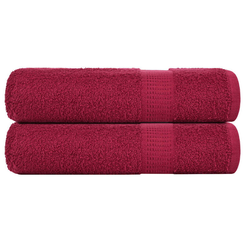 Saskya 100% Cotton Bath Towel, Bordeaux