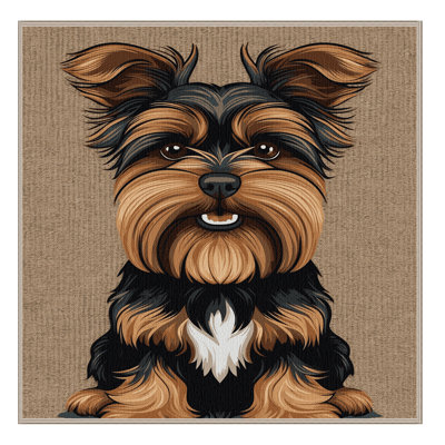  Washable Brussels Griffon Dogs Area Rug
