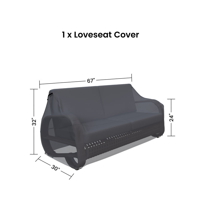 Housse pour causeuse d'extérieur Sahay