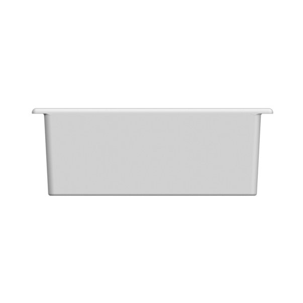 Scarabeo By Nameeks Miky 12.4'' Glossy White Ceramic Rectangular Bathroom Sink with Overflow