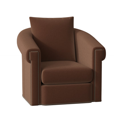 Andre Upholstered Swivel Armchair