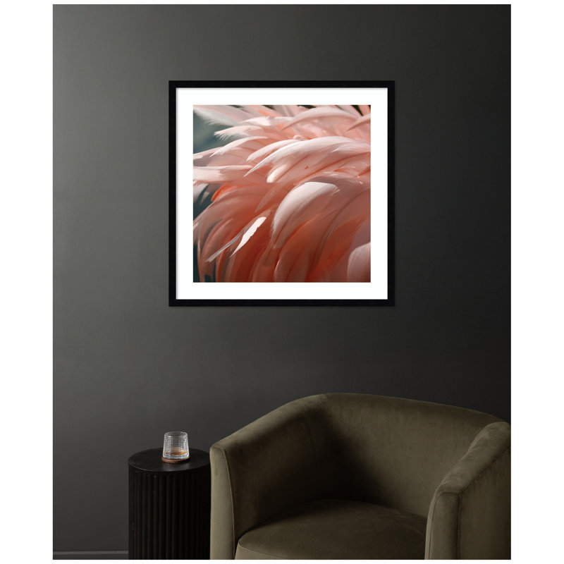 «Flamingo No. 1» par Alicia Bock, reproduction d'art encadrée