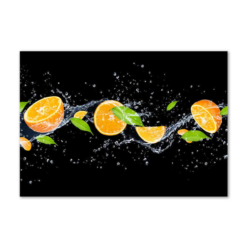 Oranges And Water - Wrapped Canvas Print