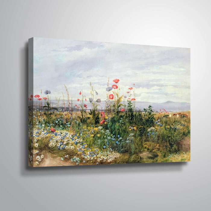 Three Posts™ Wildflowers With A View Of Dublin Dunleary On Canvas by ...