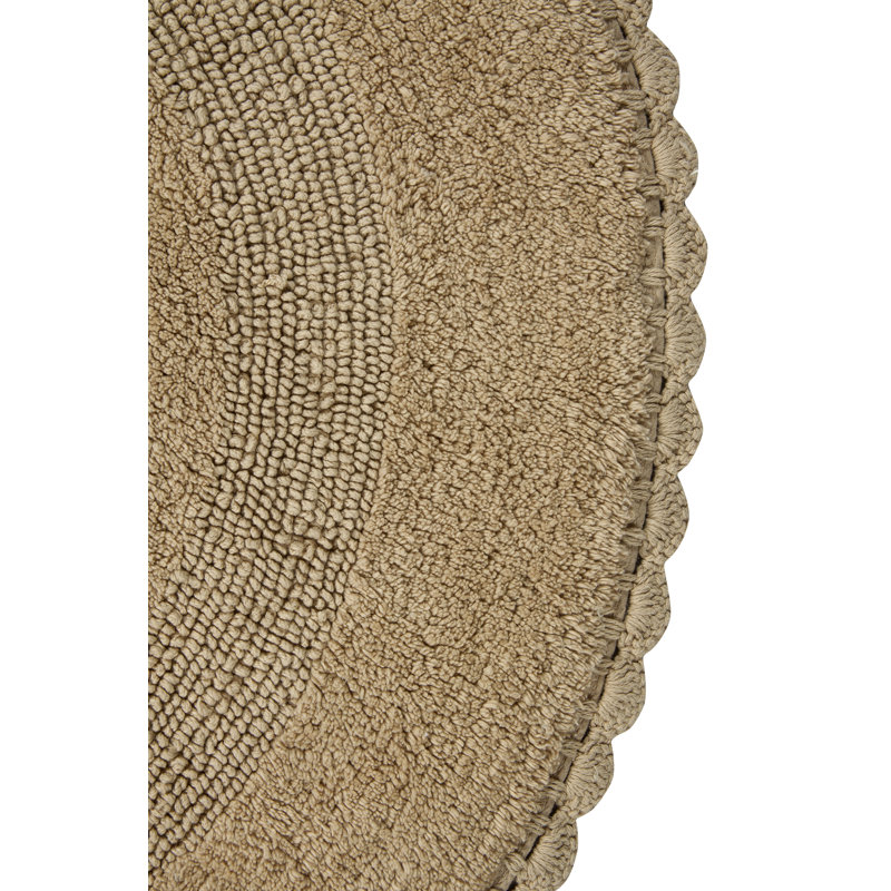 Tapis pour salle de bain réversible 100% coton Jarris, Beige