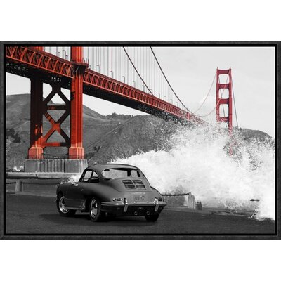 Under the Golden Gate Bridge, San Francisco (BW)' by Gasoline Images Framed Photographic Print -  Global Gallery, GCF-465901-1218-175