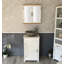 Scranton 515mm Single Bathroom Vanity with Vessel Stone Basin-999070079-999070076