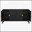 Armoire de rangement élégante et fonctionnelle à 4 portes pour une utilisation polyvalente dans les salons et les salles à manger