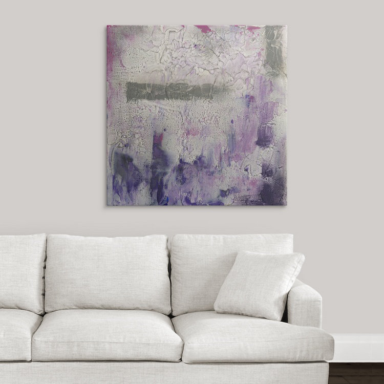 « i », reproduction d’impression jennifer Dusty Violet, H 35 po x l 35 po x P 1,5 po, Toile