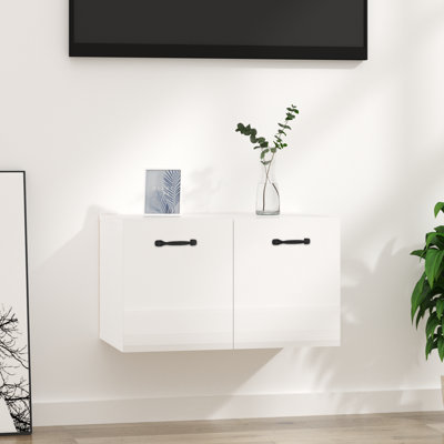 Latitude Run Wall Cabinet Concrete Grey 60X36.5X35 Cm Engineered Wood