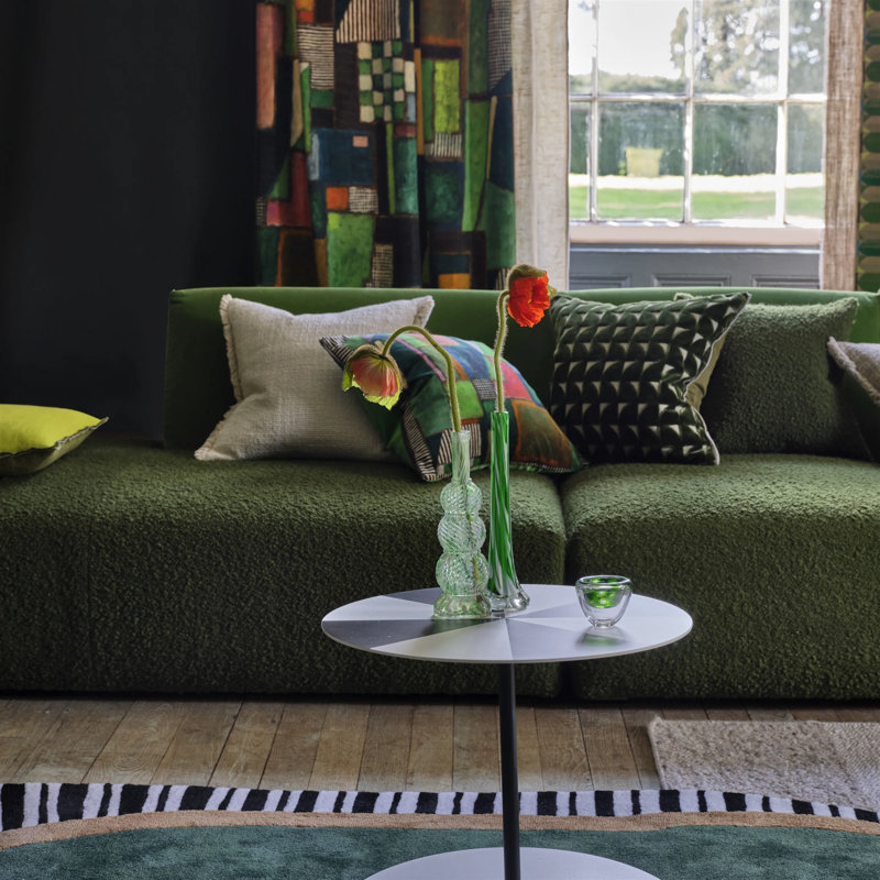 Marquise Decorative Pillow, Fern Geometric